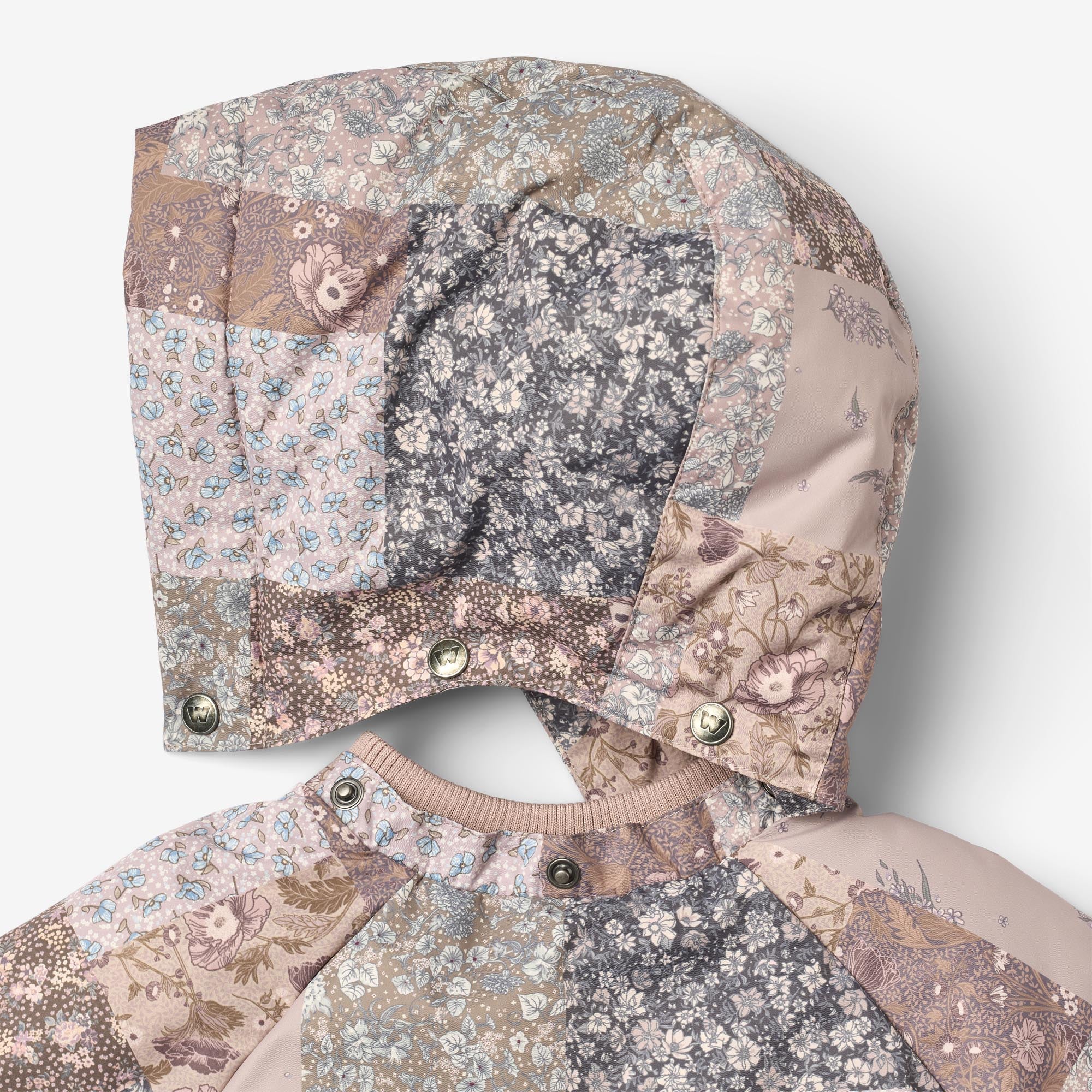 wheat-outerwear-billo-pufferjacke-patchwork-flowers-wasserdicht image 3