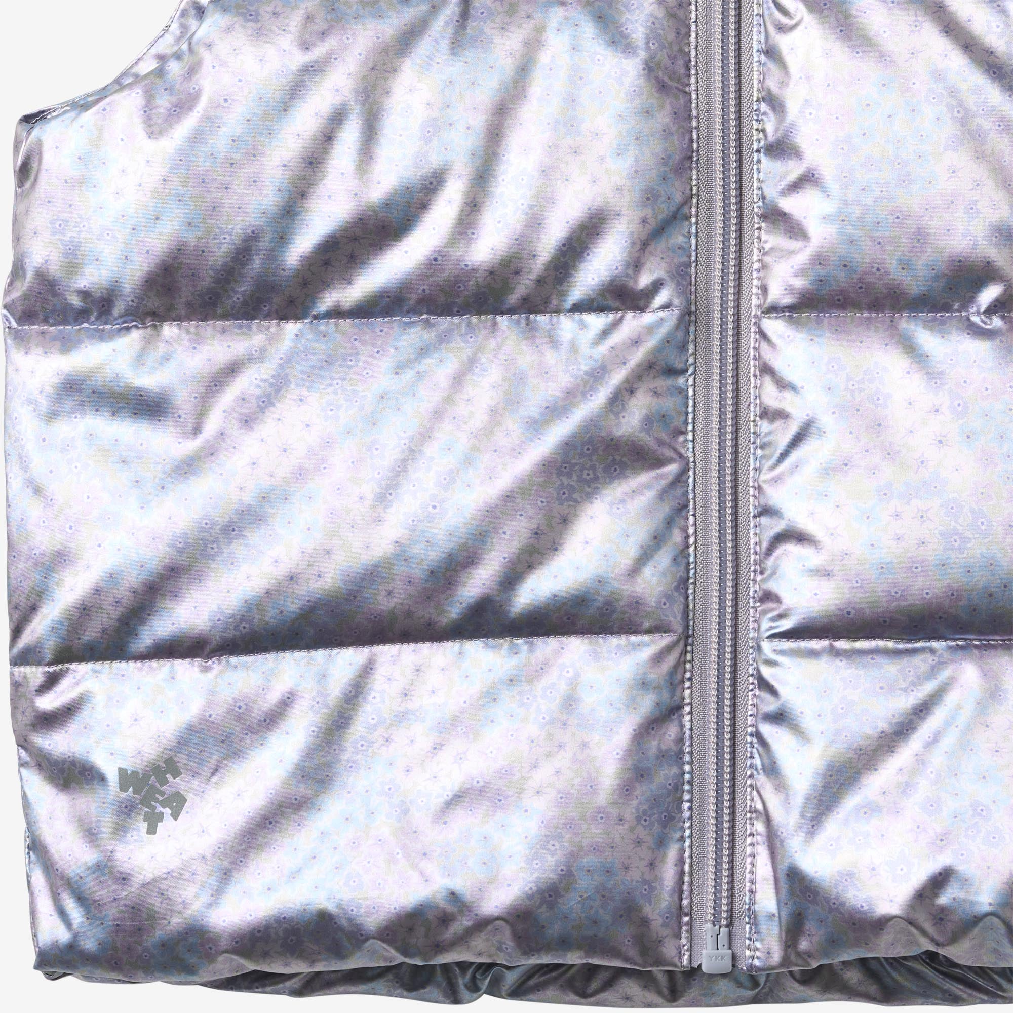 wheat-fryd-puffer-gilet-kinderweste-silver-sky-flower-recycelt image 5