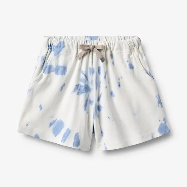 wheat-kalle-jersey-shorts-kind-blue-tie-dye-bio-baumwolle image 1