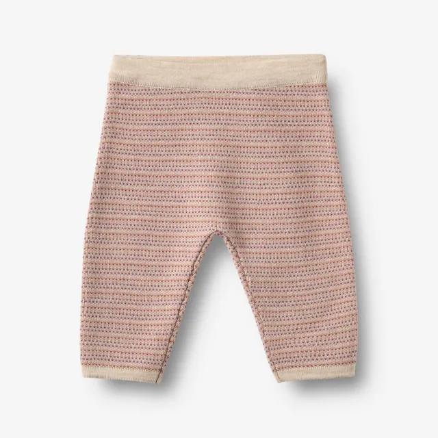 wheat-main-knit-trousers-neel-babyhose-rose-merinowolle image 1