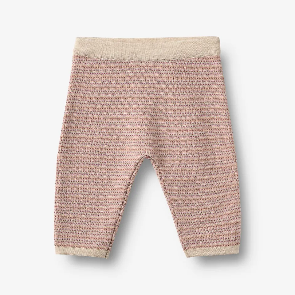 wheat-main-knit-trousers-neel-babyhose-rose-merinowolle image 1