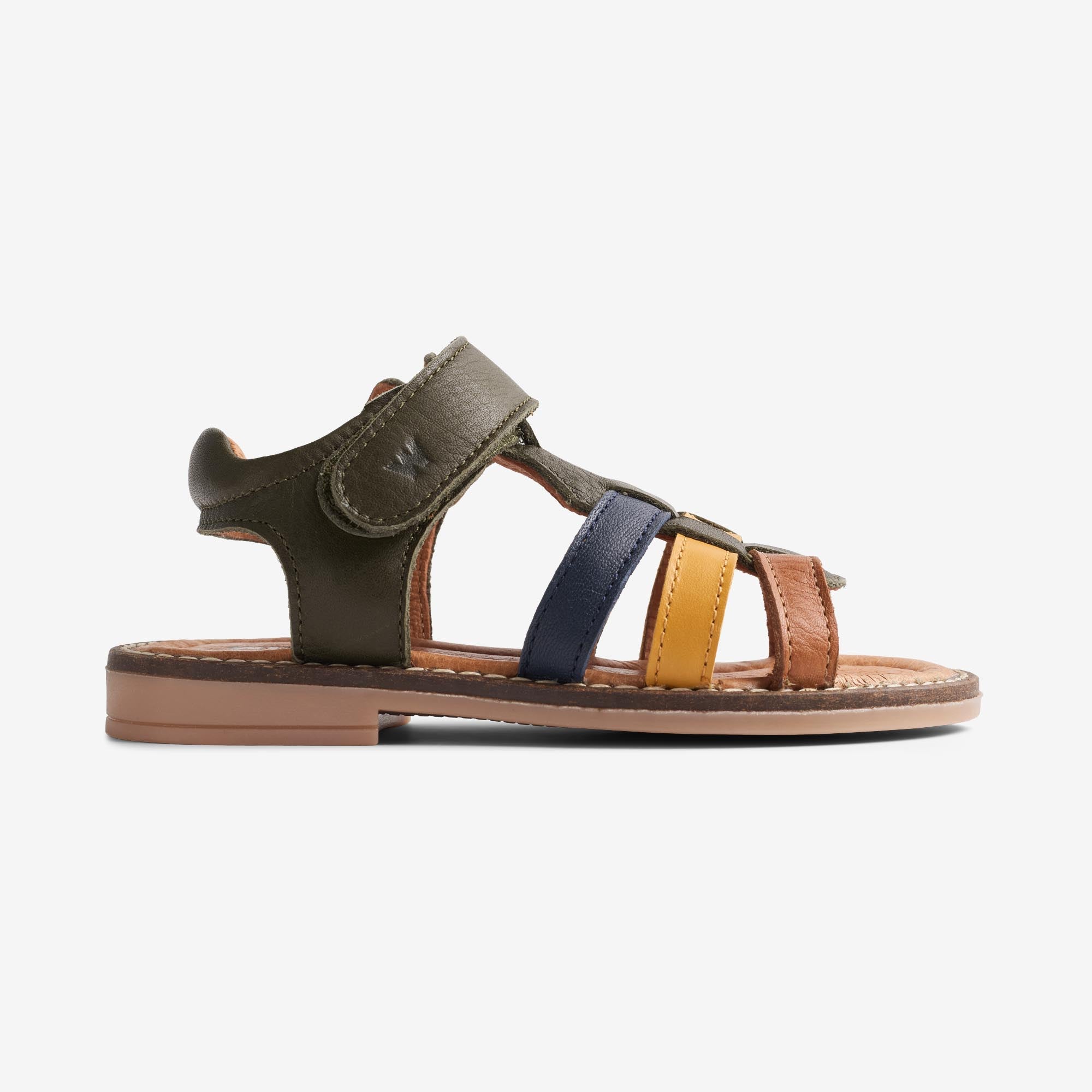 wheat-stela-sandalen-gr-n-leder-mit-klettverschluss image 3