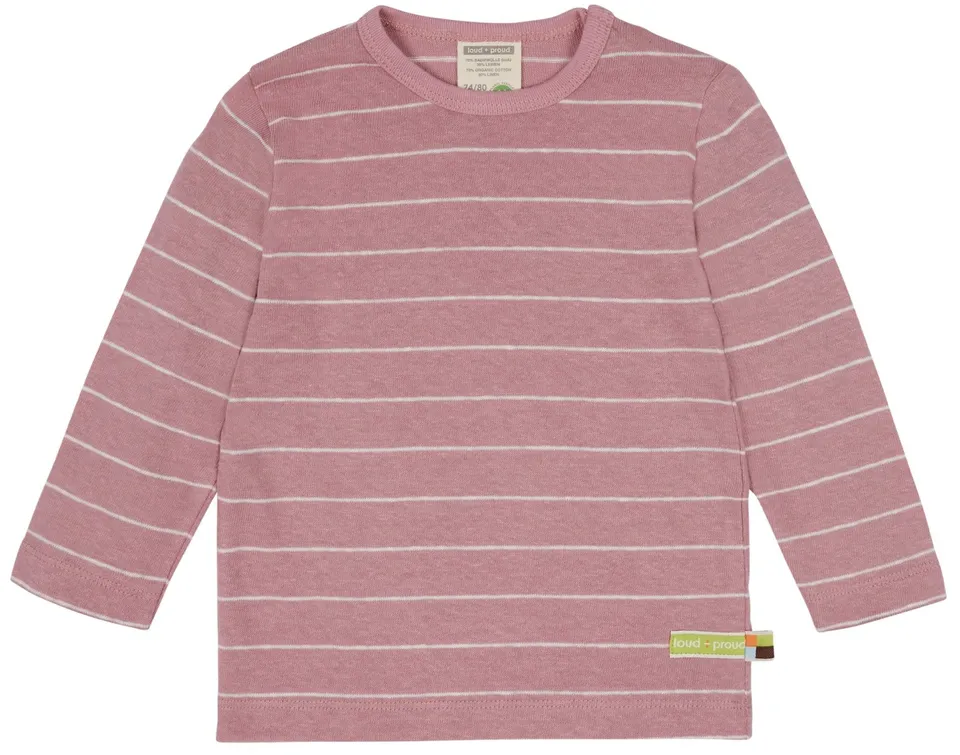 loud-proud-classics-shirt-streifen-leinen-aster-kurzarm image 1