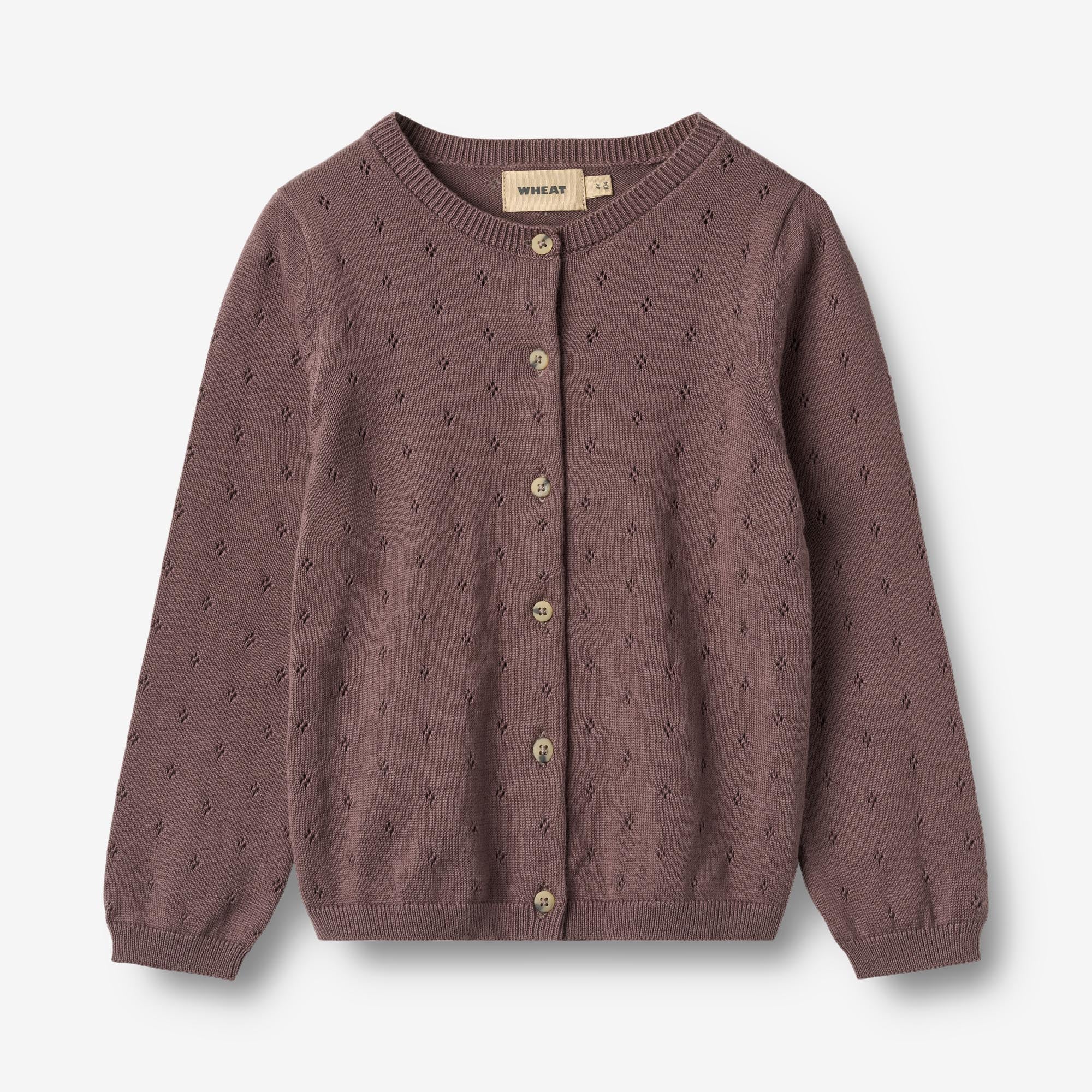 wheat-maia-strickjacke-m-dchen-plum-bio-baumwolle image 2