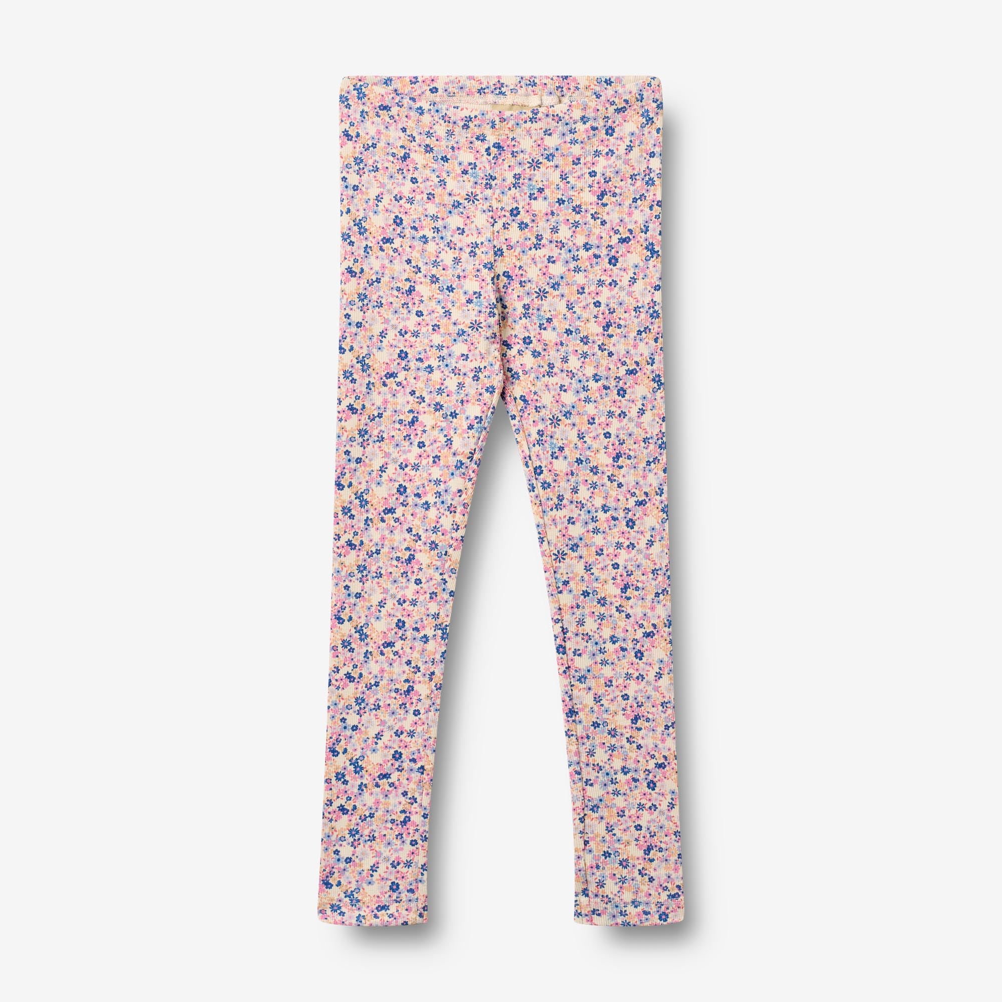 wheat-jules-leggings-pink-blue-flowers-bio-baumwolle image 1