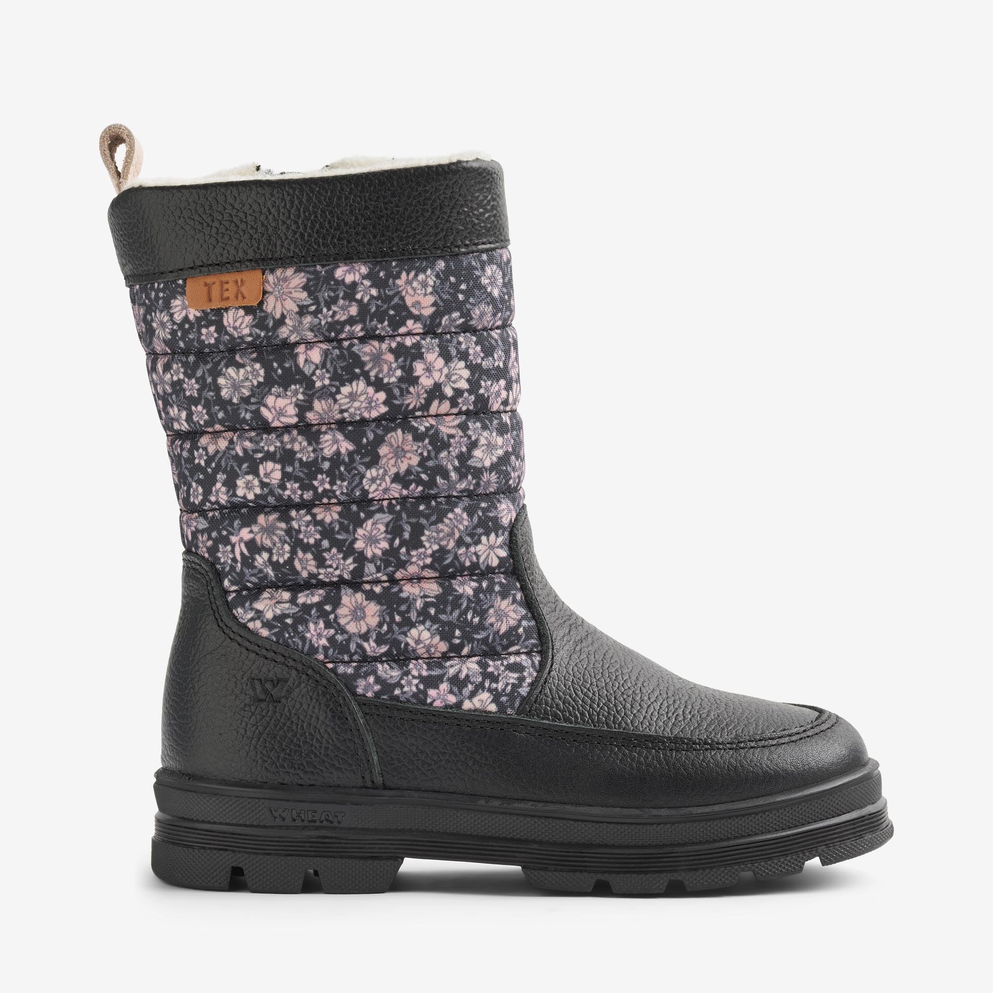 wheat-koa-winterstiefel-dark-charcoal-flowers-leder-gr-22-35 image 3
