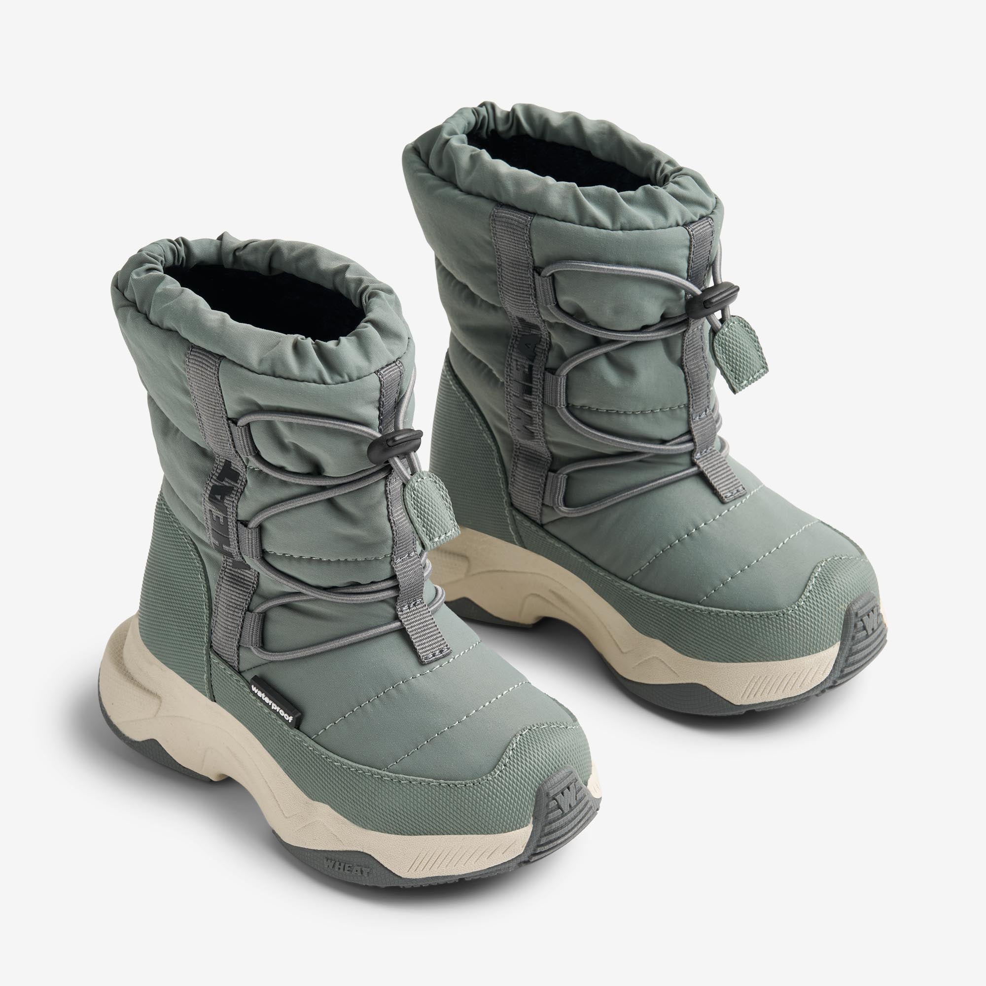 wheat-cosmo-winterboot-kinderstiefel-sage-wollfutter image 1