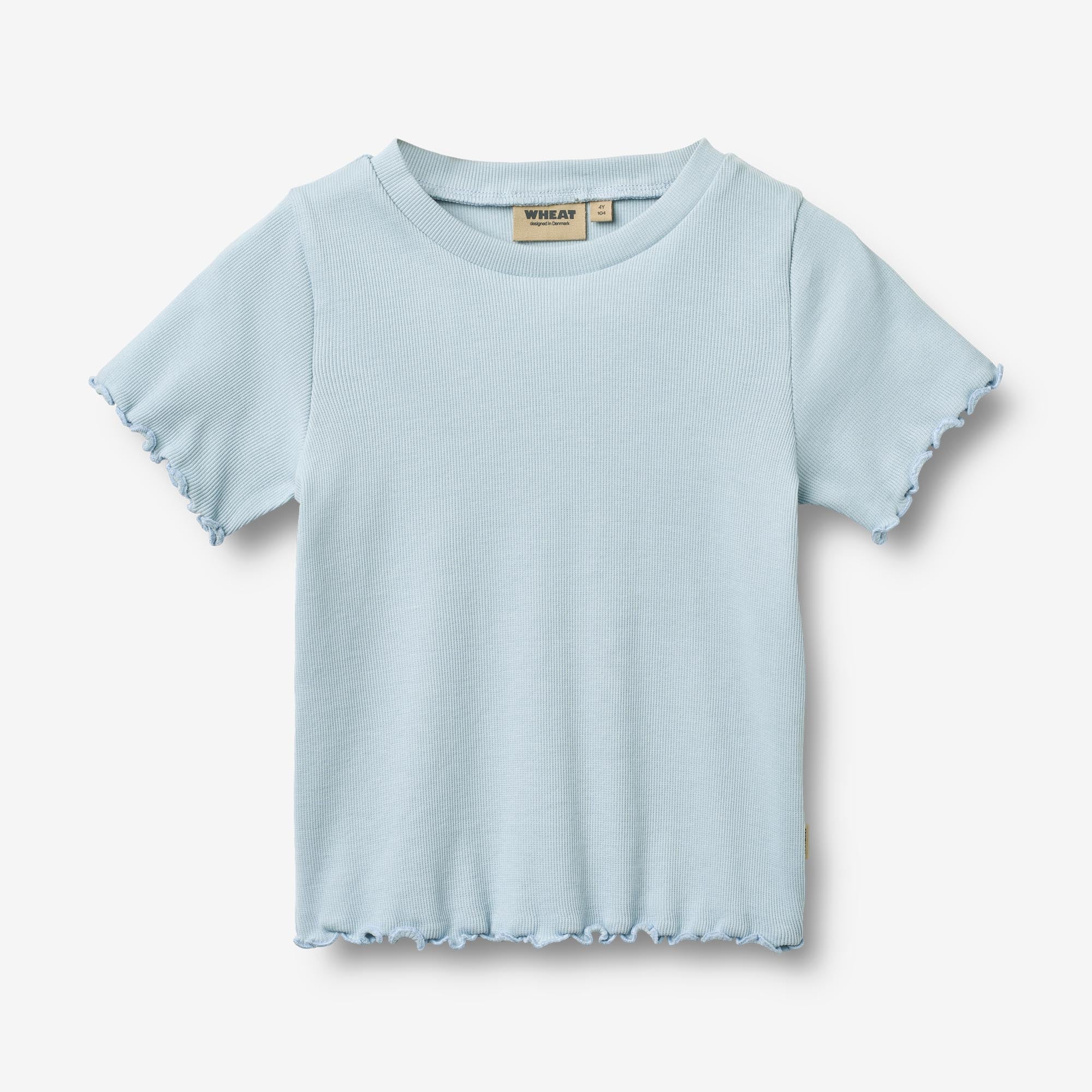 wheat-alicia-t-shirt-kurzarm-m-dchen-summer-sky-bio-baumwolle image 1