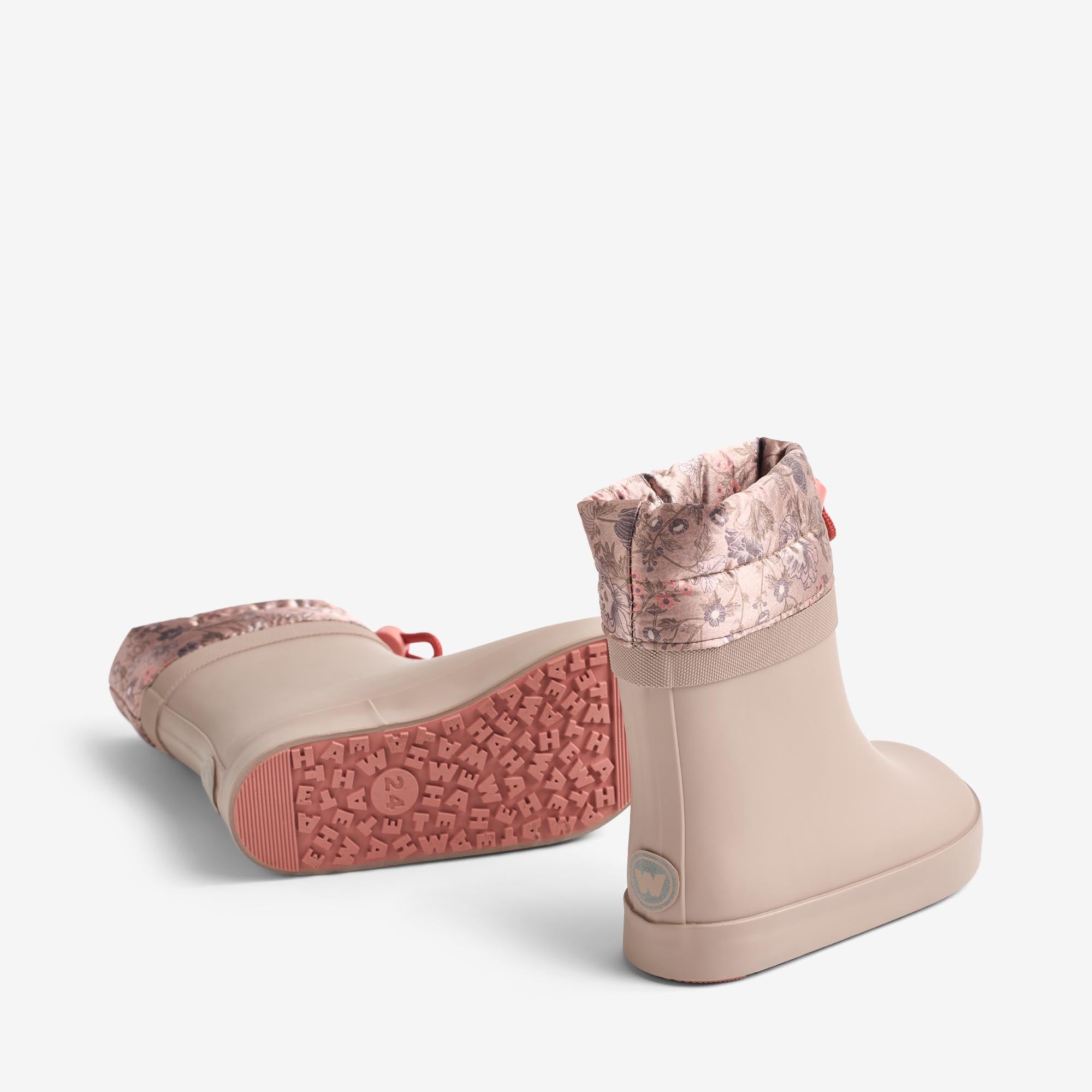 wheat-arden-thermo-barefoot-gummistiefel-golden-flowers-wollfutter image 5