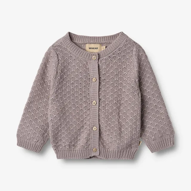 wheat-magnella-strickjacke-dusty-purple-bio-baumwolle-baby image 1
