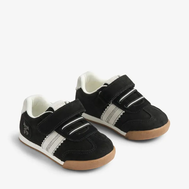 wheat-spectra-sneaker-black-leder-klett-baby-retro image 1