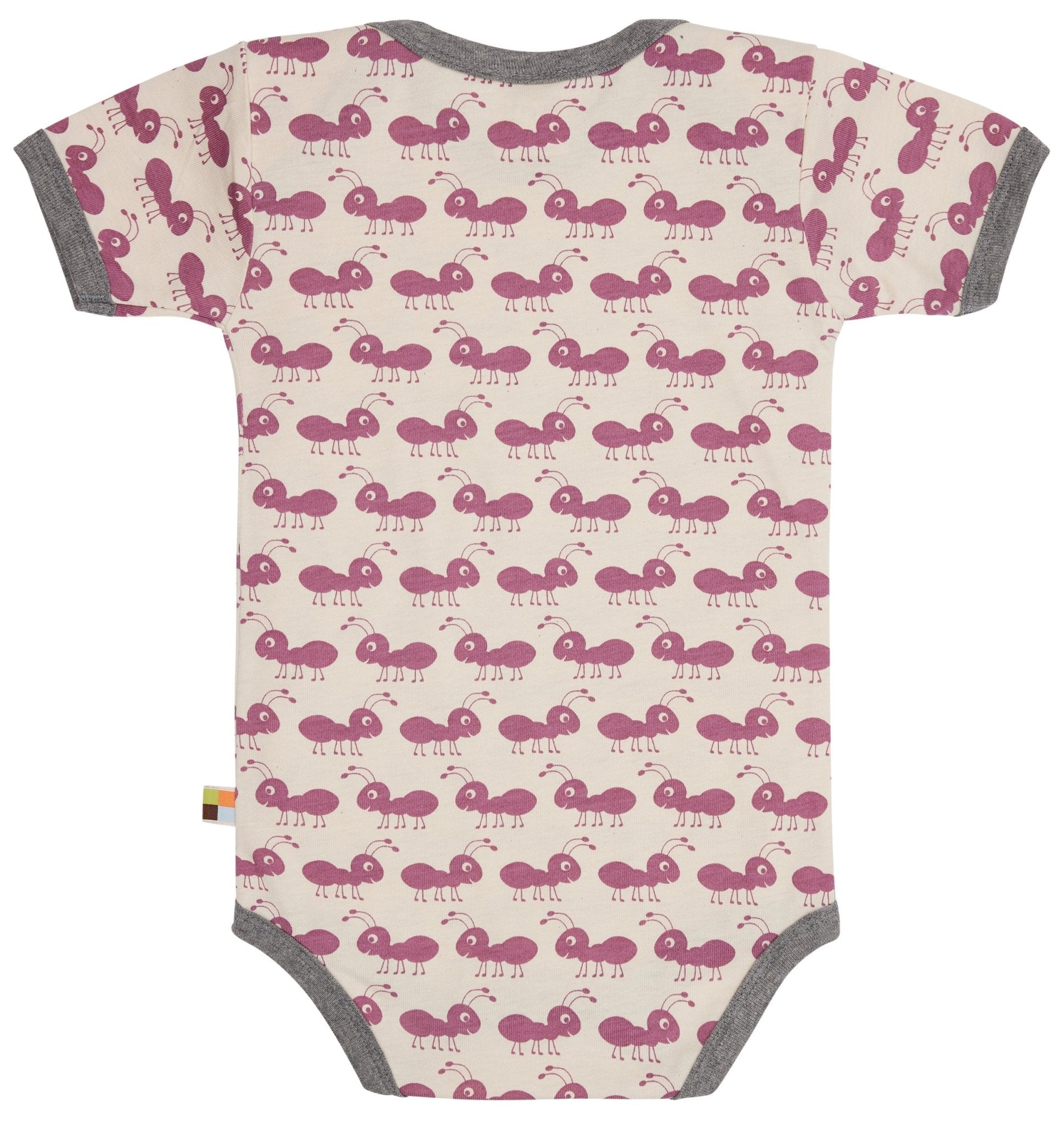 loud-proud-classics-body-ameisen-kurzarmbody-grape-62-68-bio image 2