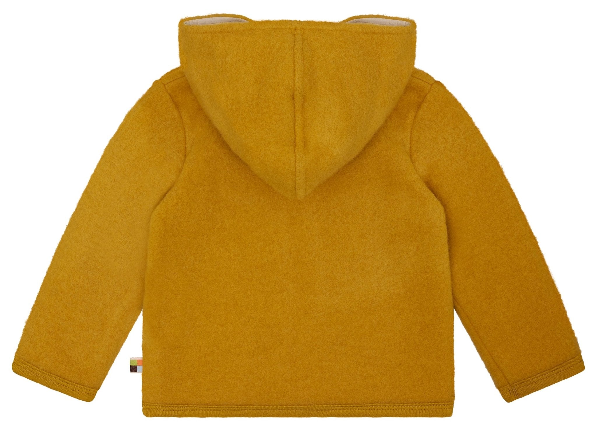 loud-proud-classics-merino-wollfleece-jacke-mit-kapuze-curry image 2