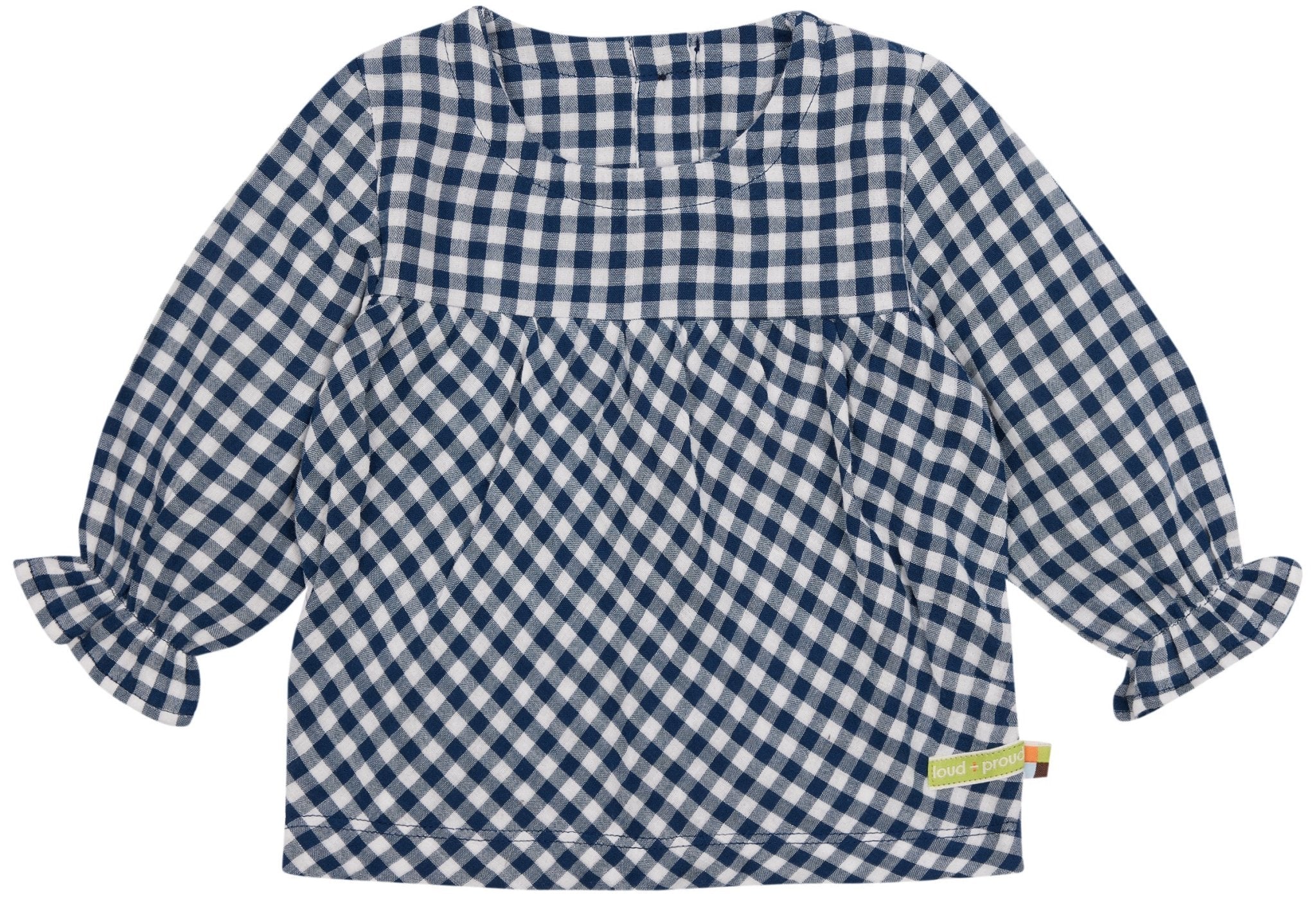 loud-proud-classics-musselin-bluse-karo-grass-98-104 image 5