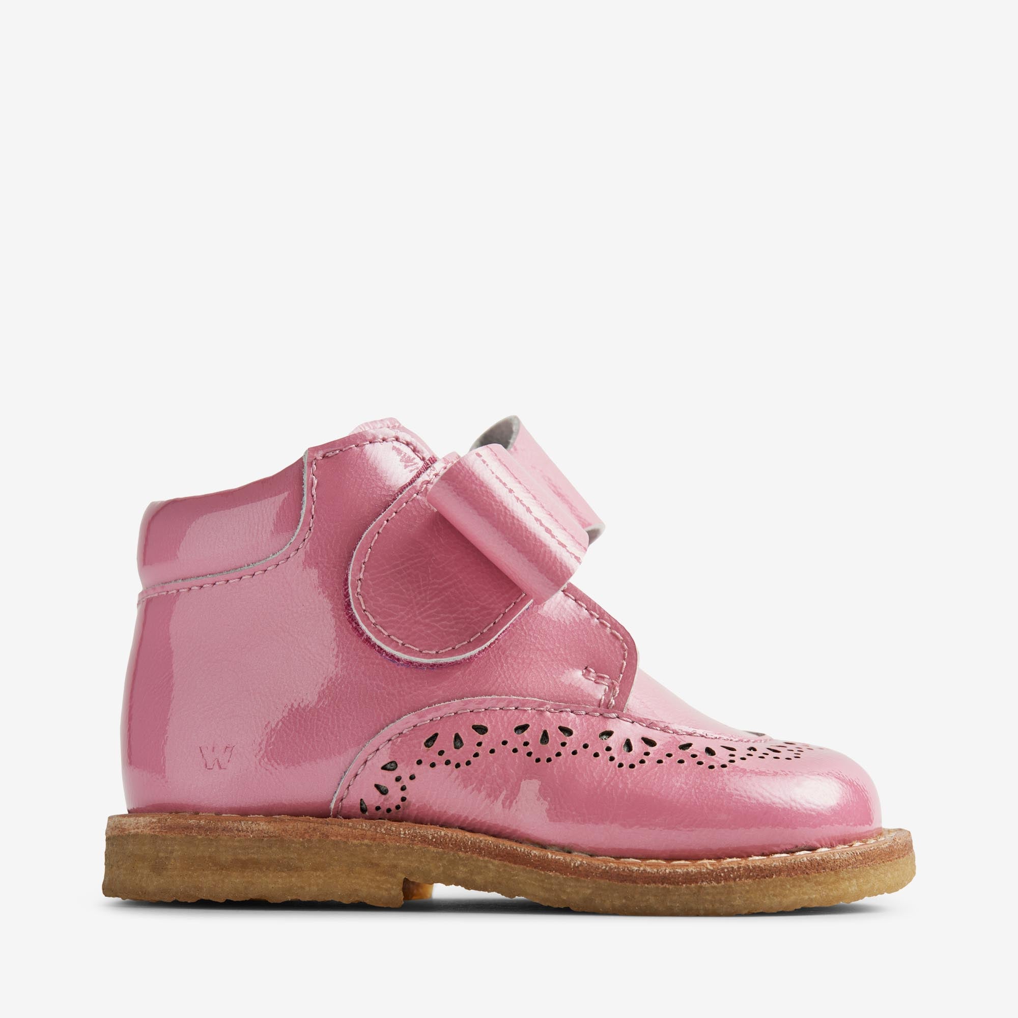 wheat-bowy-bootie-klett-lackleder-pink-schleife image 3