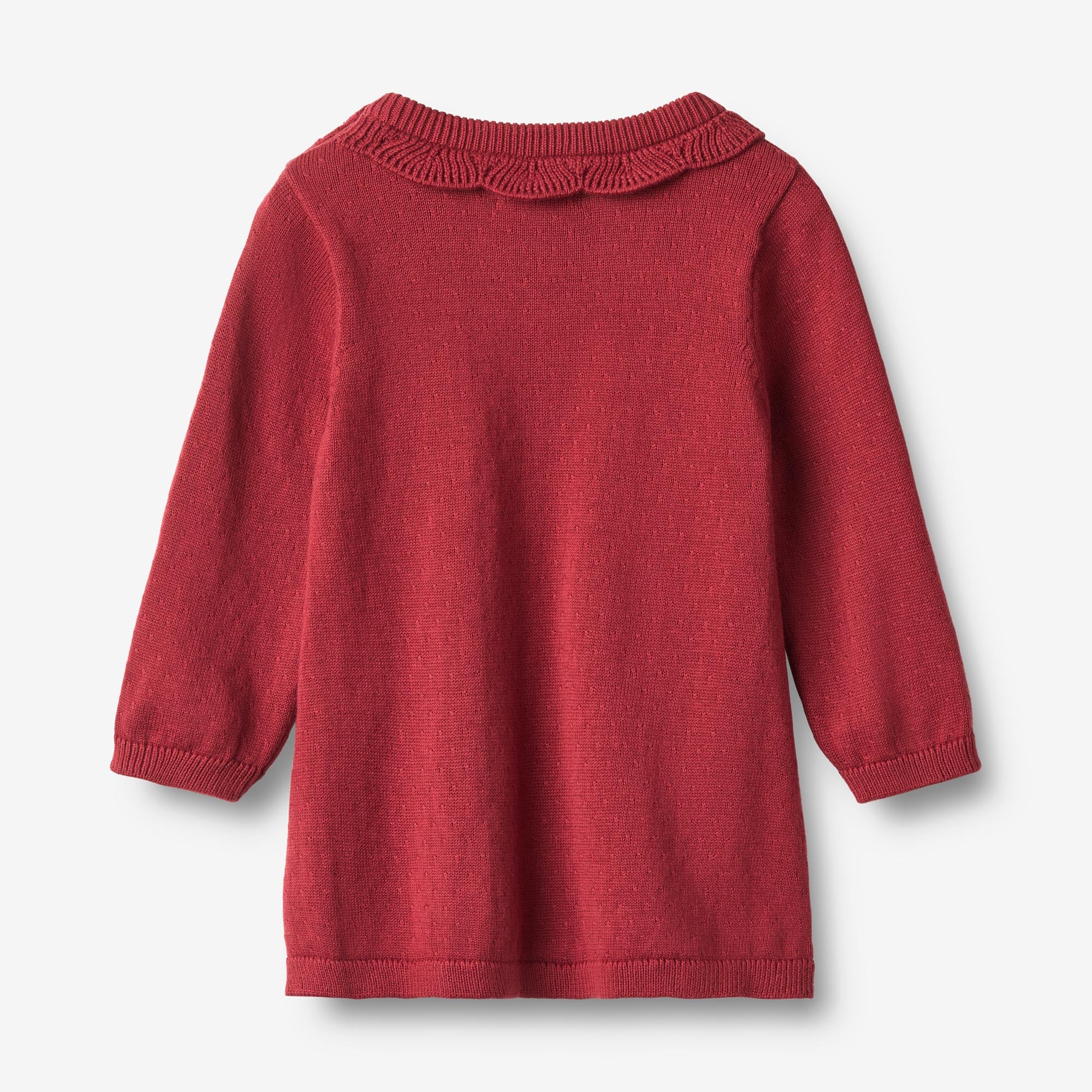 wheat-nannie-strickkleid-red-cherry-bio-baumwolle image 2