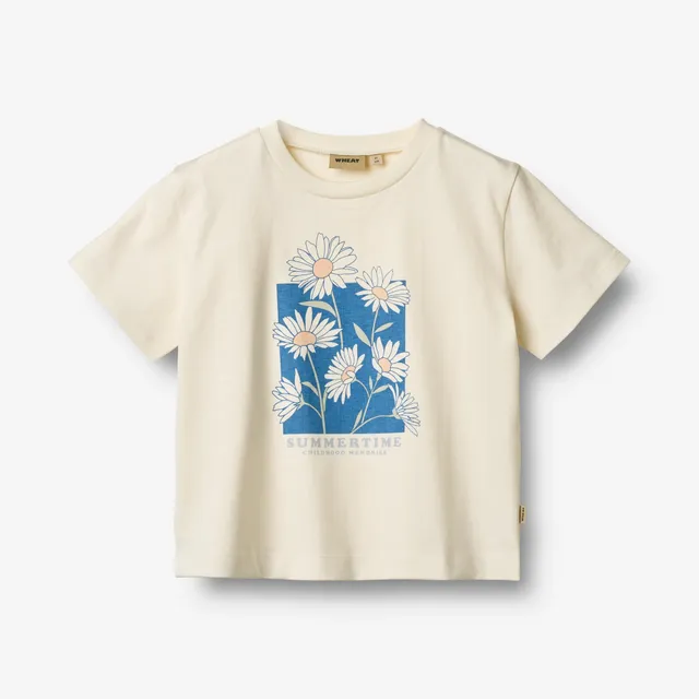 wheat-mirsa-t-shirt-kinder-ivory-bio-baumwolle-kurzarm image 1