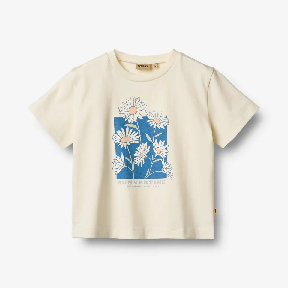 wheat-mirsa-t-shirt-kinder-ivory-bio-baumwolle-kurzarm image 1