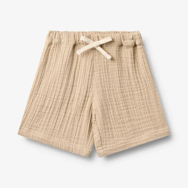 wheat-atlasz-shorts-warm-sand-bio-baumwolle image 1