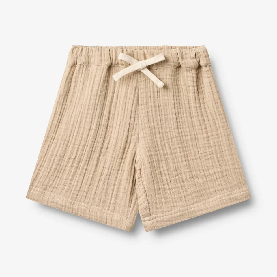 wheat-atlasz-shorts-warm-sand-bio-baumwolle image 1