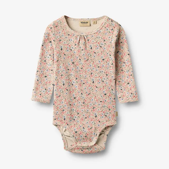 wheat-liv-body-grey-cloud-flowers-langarm-bio-baumwolle image 1