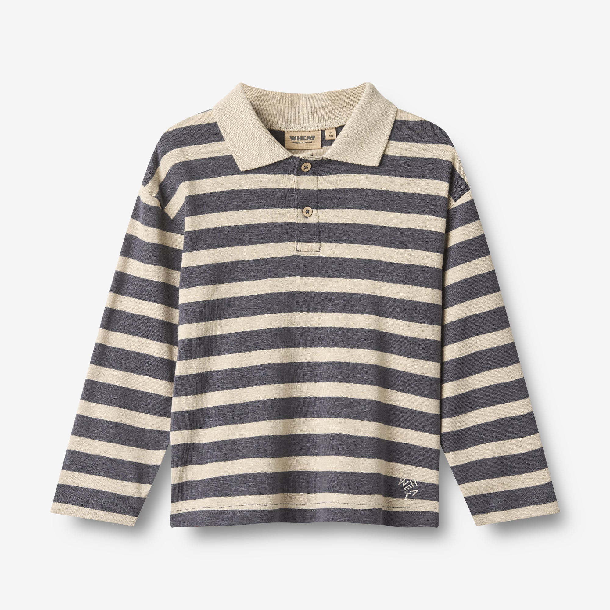 wheat-fred-polo-shirt-langarm-greyblue-stripe-bio-baumwolle-junge image 4