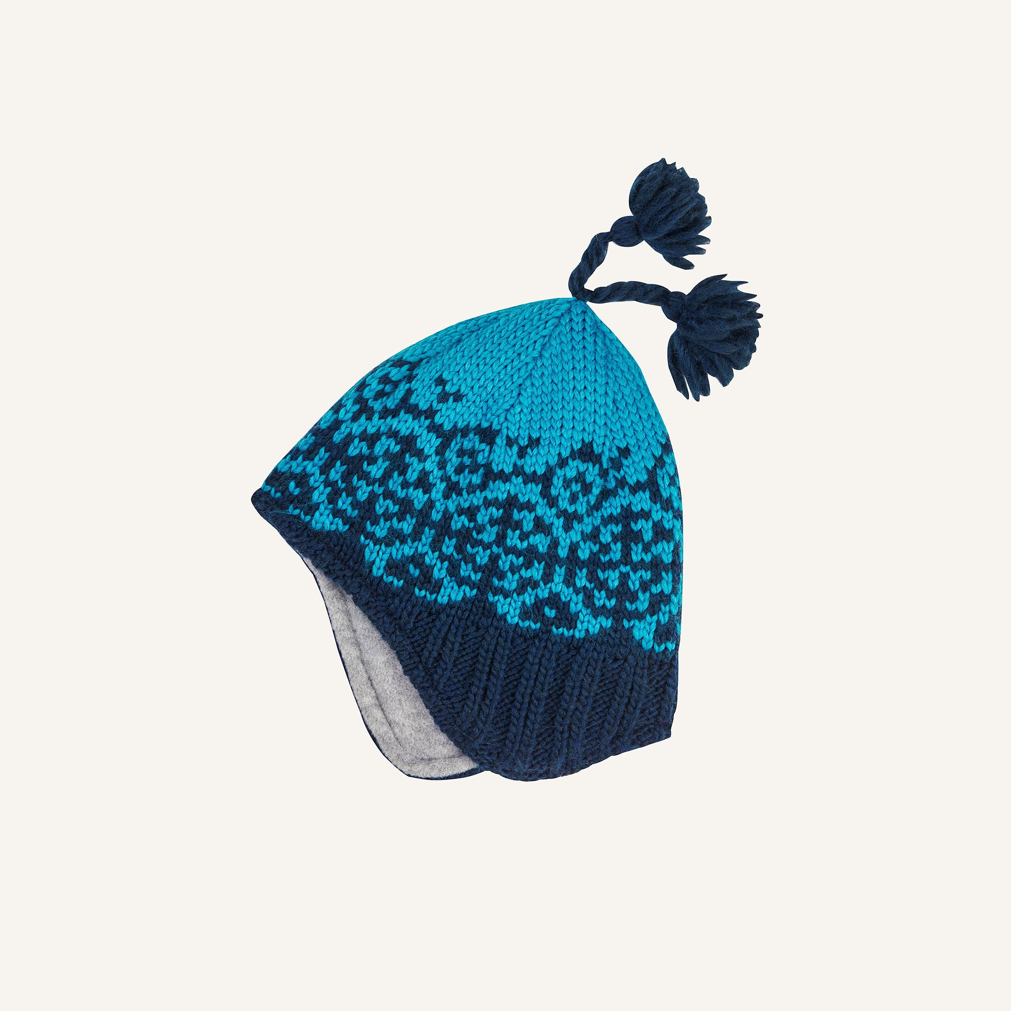 finkid-husky-peppi-beanie-navy-offwhite-gr-m-norwegermuster image 4