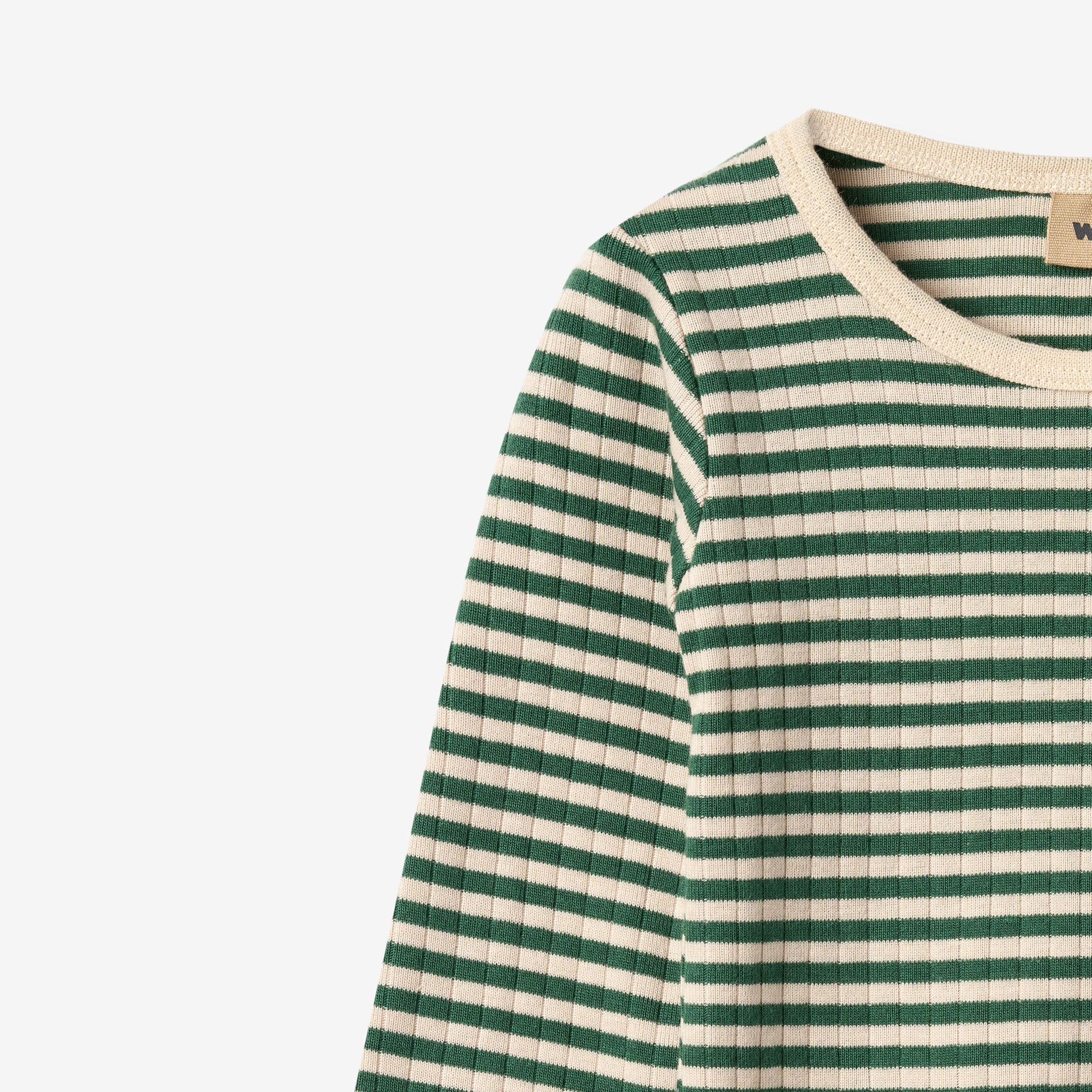 wheat-berti-body-baby-green-stripe-langarm-bio-baumwolle image 4