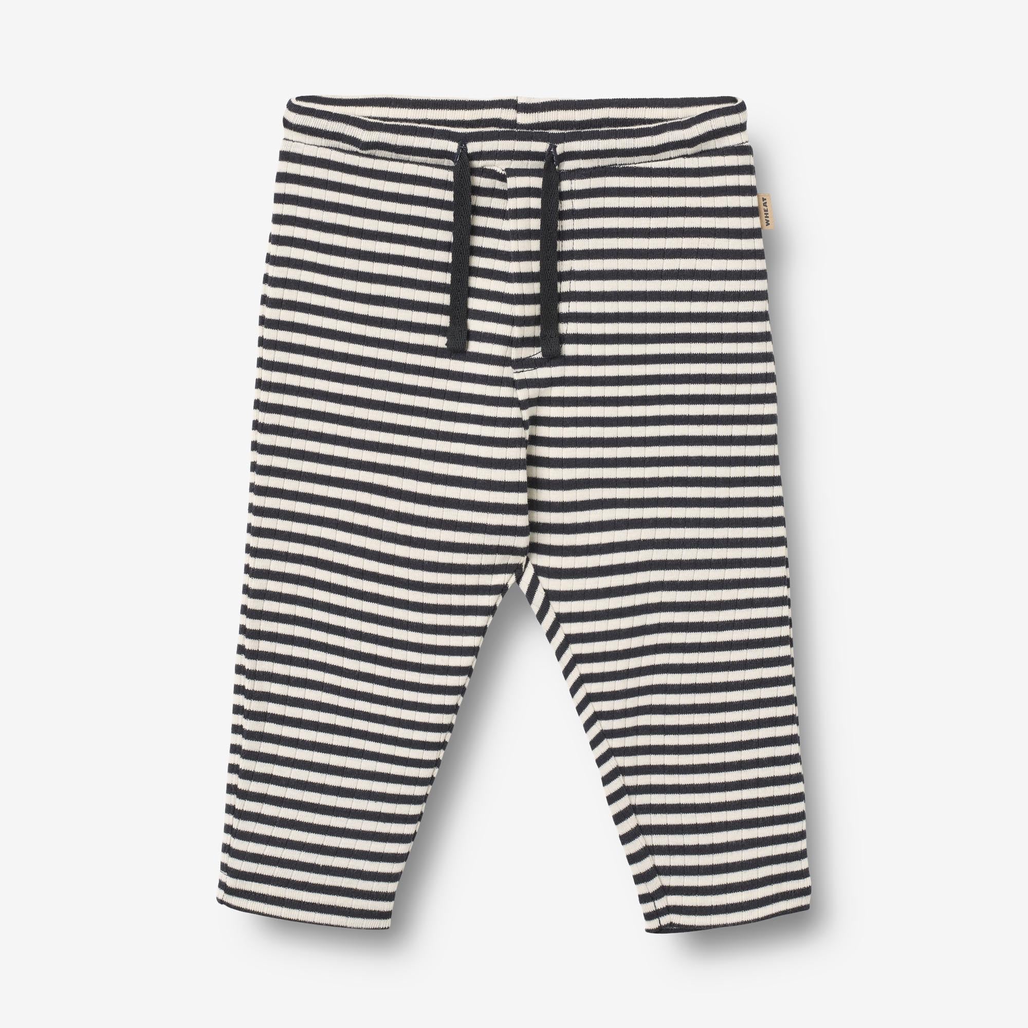 wheat-manfred-jersey-pants-babyhose-navy-rib-stripe-bio image 1