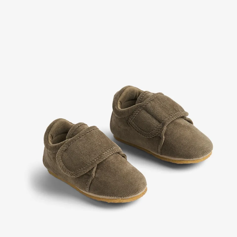 wheat-sasha-hausschuhe-grey-stone-cord-klett-gr-19-26 image 1
