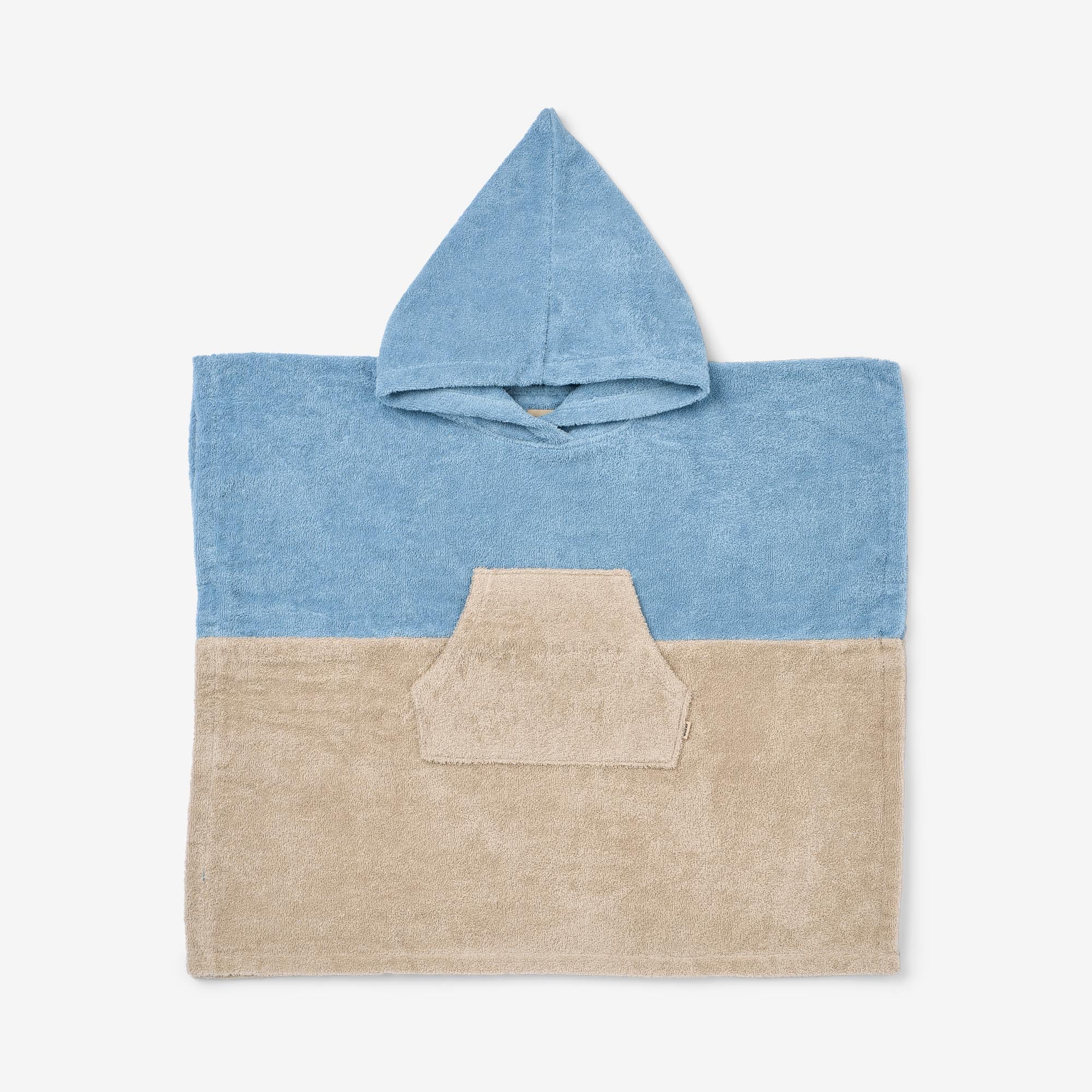 wheat-terry-poncho-lille-badeponcho-blue-summer-bio image 1