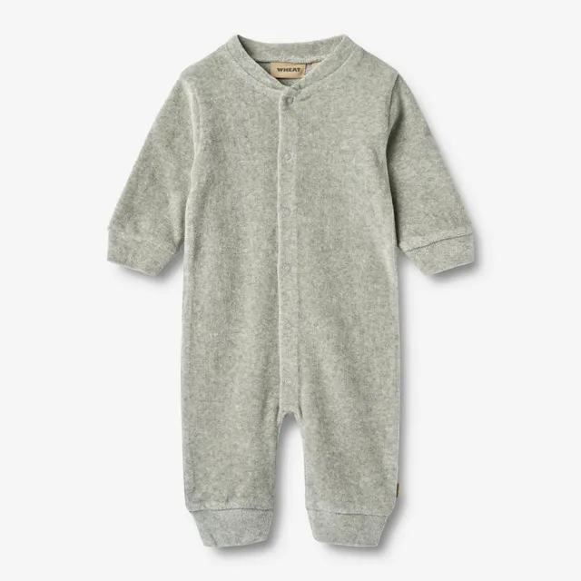 wheat-avery-jumpsuit-langarm-melange-grey-bio-baumwolle image 1