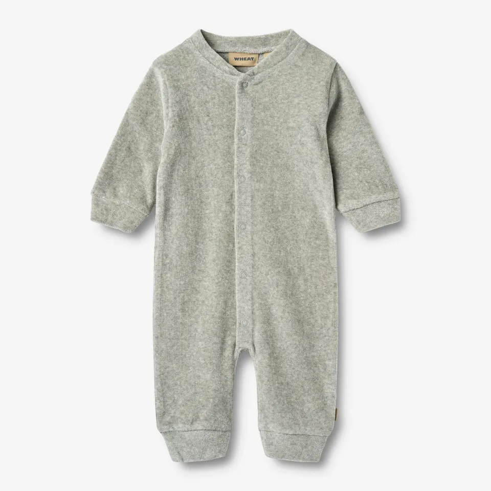 wheat-avery-jumpsuit-langarm-melange-grey-bio-baumwolle image 1