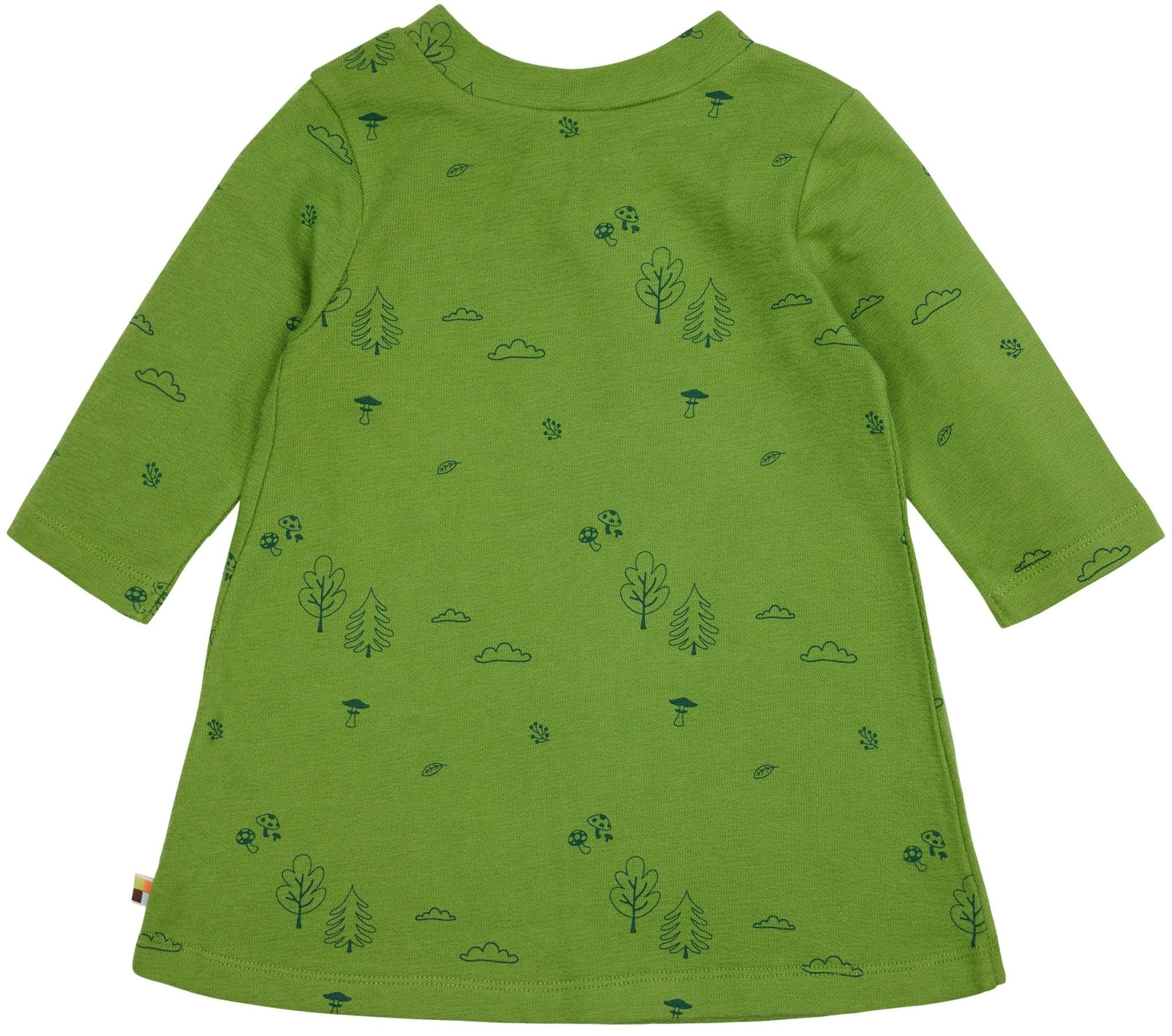 loud-proud-classics-kleid-langarm-grass-98-104-wald-druck image 2