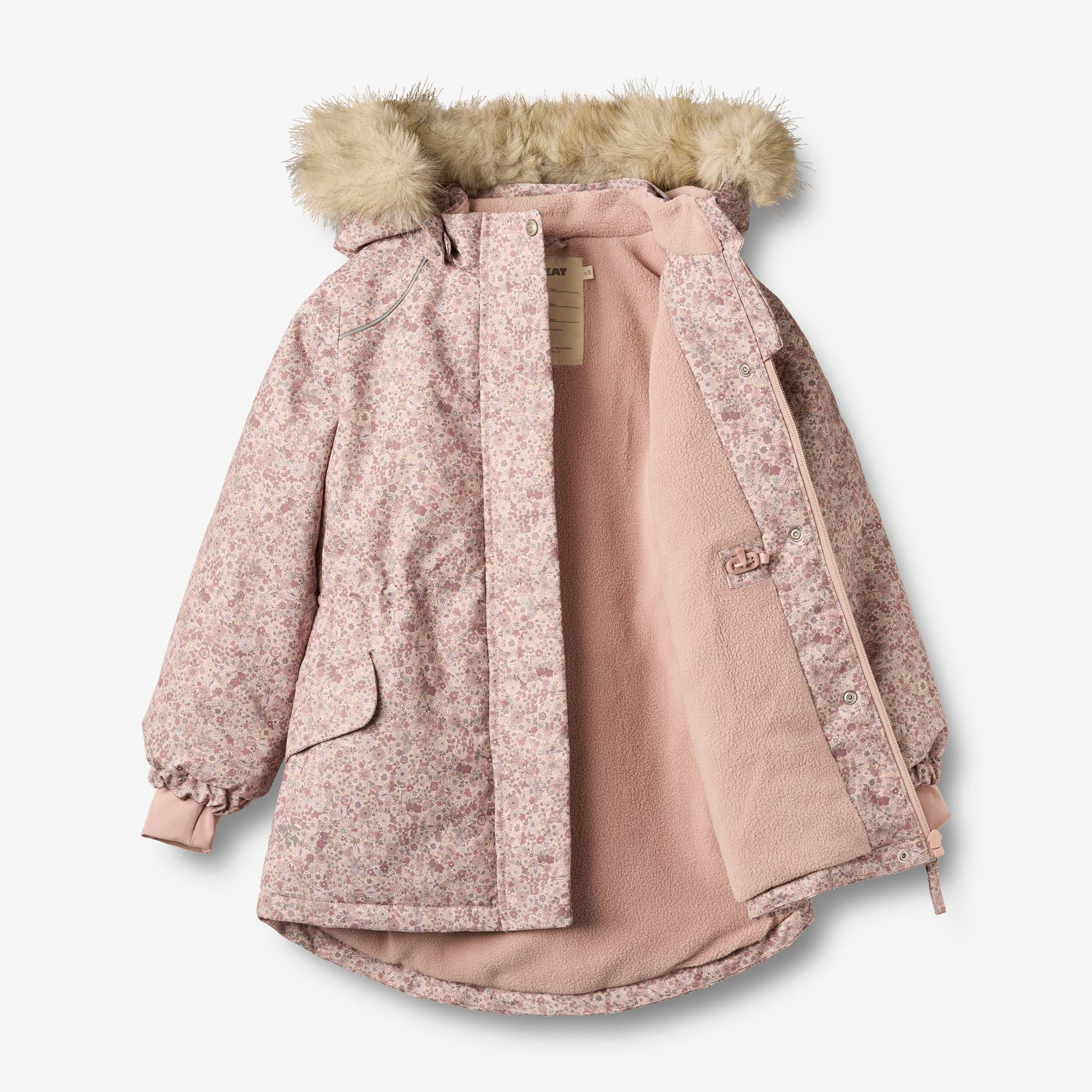 wheat-mathilde-jacke-rose-dust-flowers-wasserdicht image 3