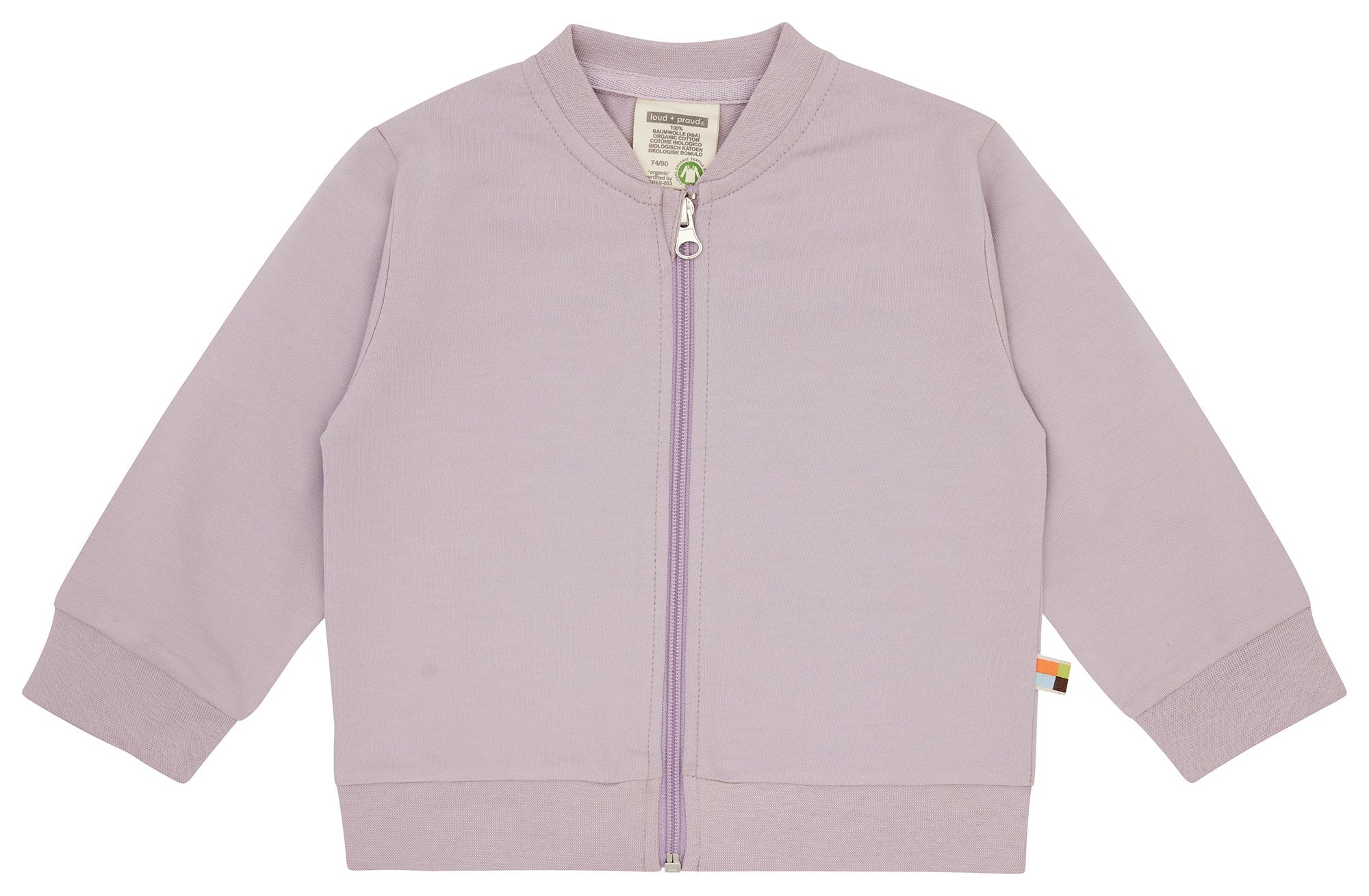 loud-proud-classics-sweatjacke-olive-86-92-pflanzenfarbe image 1