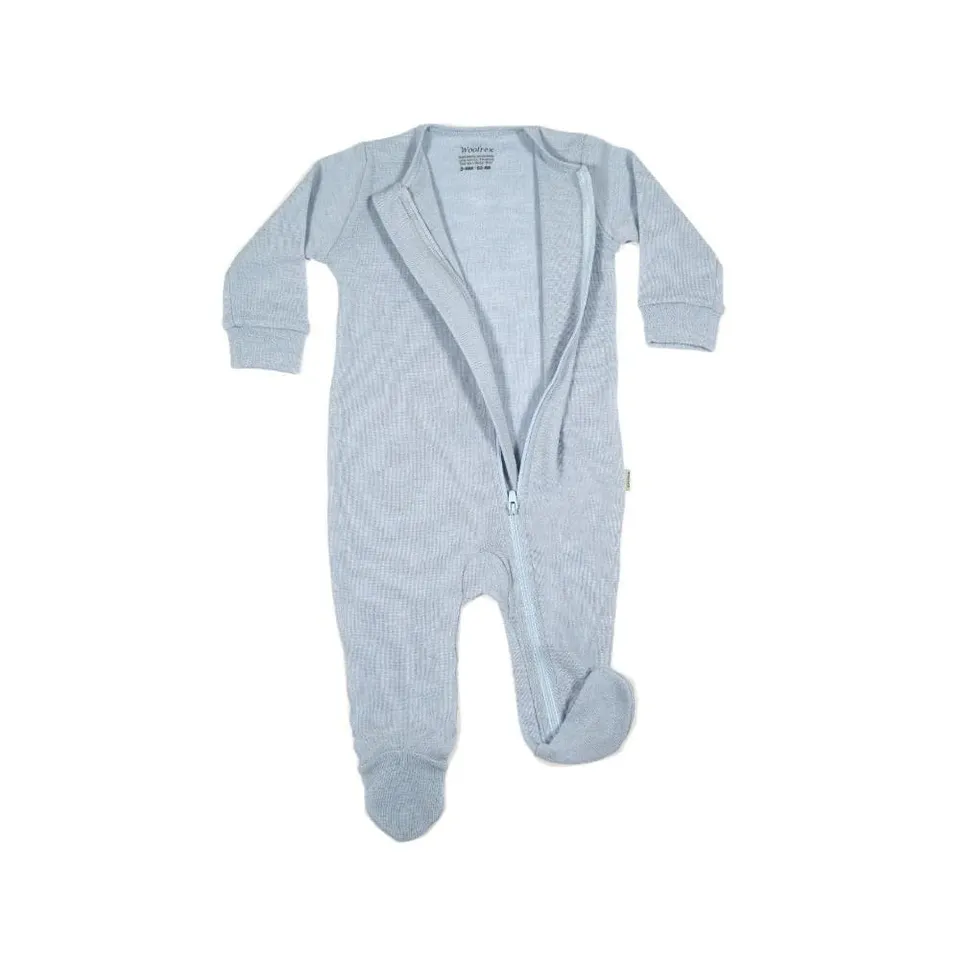 woolrex-baby-strampler-strampelanzug-creme-68-80-merinowolle image 1