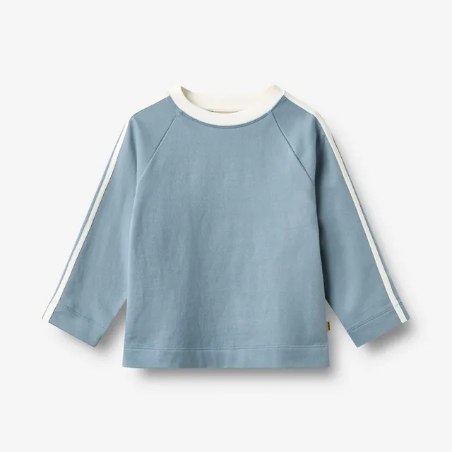wheat-mikkel-sweatshirt-junge-faded-denim-bio-baumwolle image 1