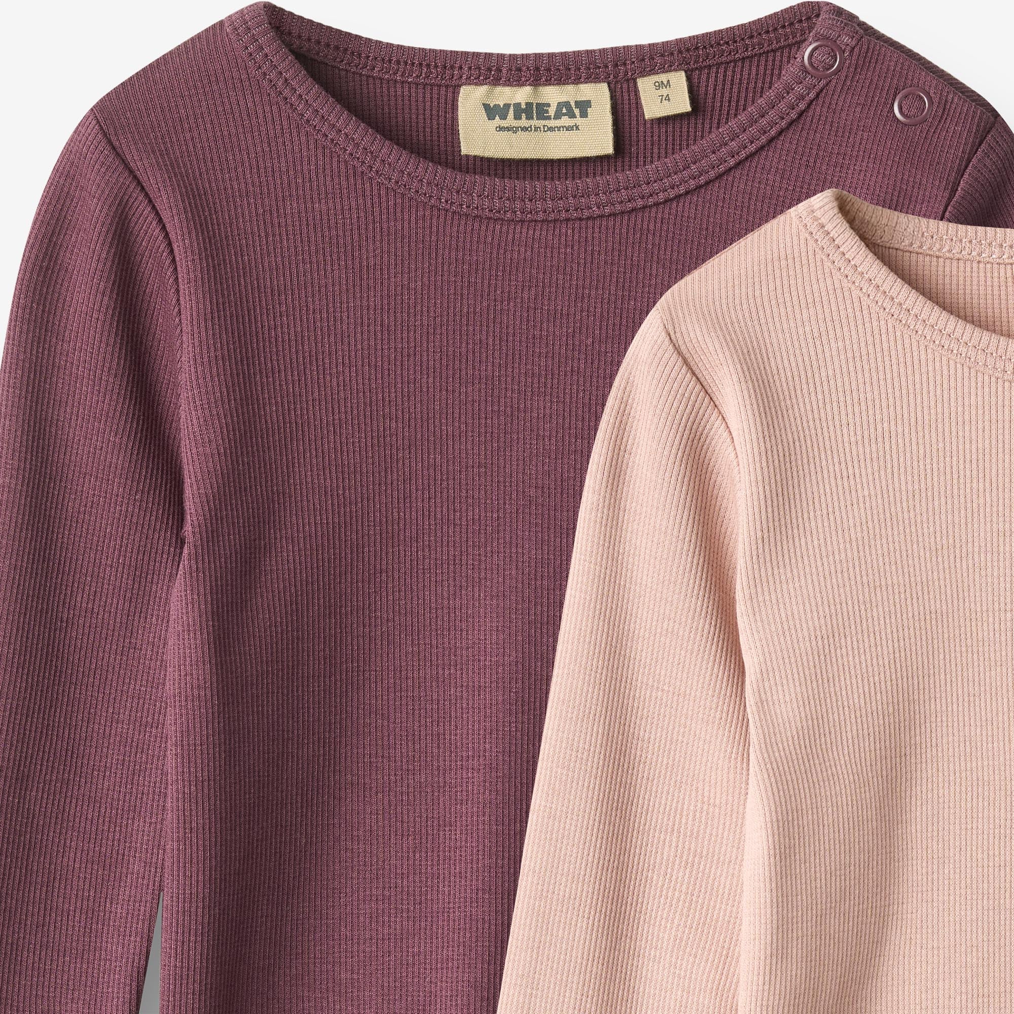 wheat-ida-t-shirt-l-s-eggplant-bio-2er-set-baby-langarm image 3