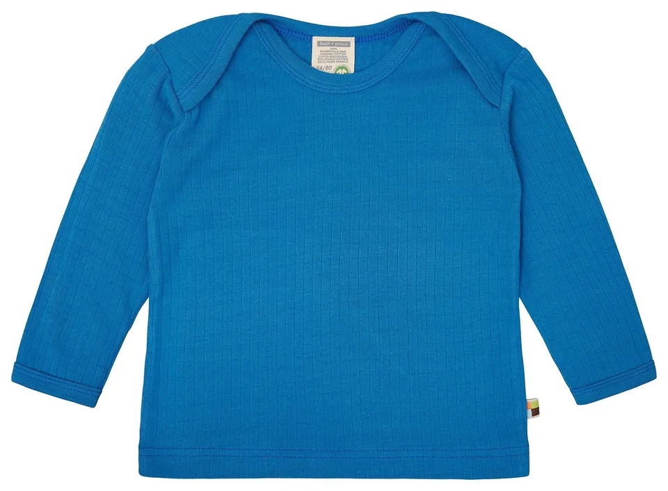 loud-proud-classics-shirt-uni-rippe-azur-62-68 image 1