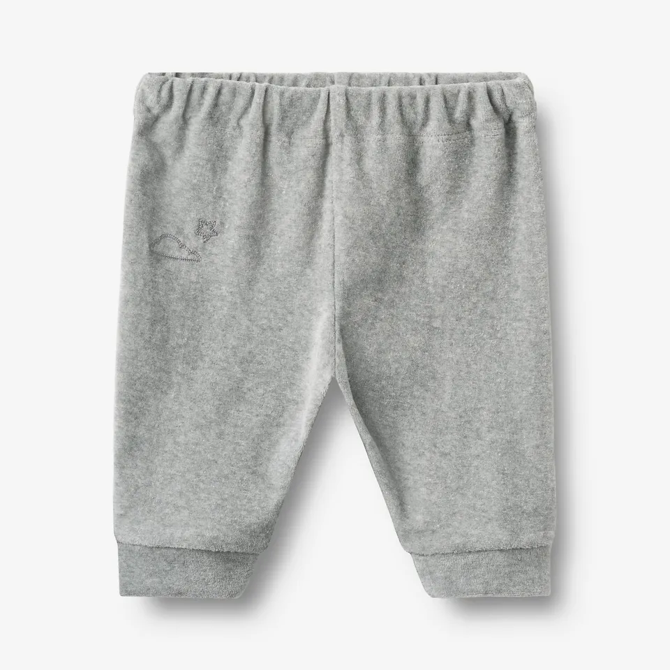 wheat-shiloh-soft-pants-hose-melange-grey-bio-baumwolle-baby image 1