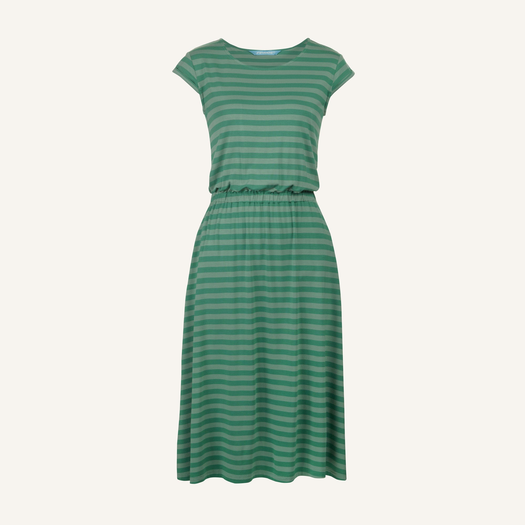 finkid-husky-mekko-kleid-aus-bambusjersey-nautic-pebble-gestreiftes-sommerkleid image 4