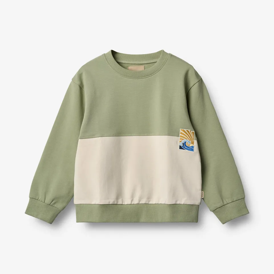 wheat-steff-sweatshirt-jungen-green-tea-bio image 1