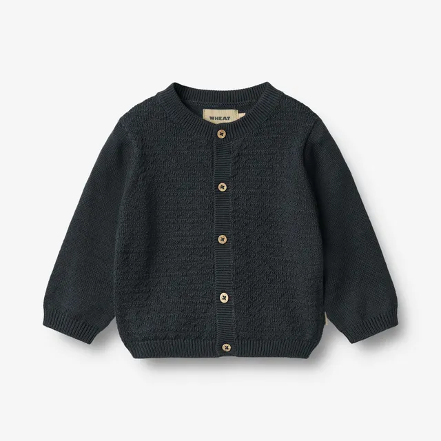 wheat-bj-rn-strickjacke-baby-navy-bio-baumwolle image 1