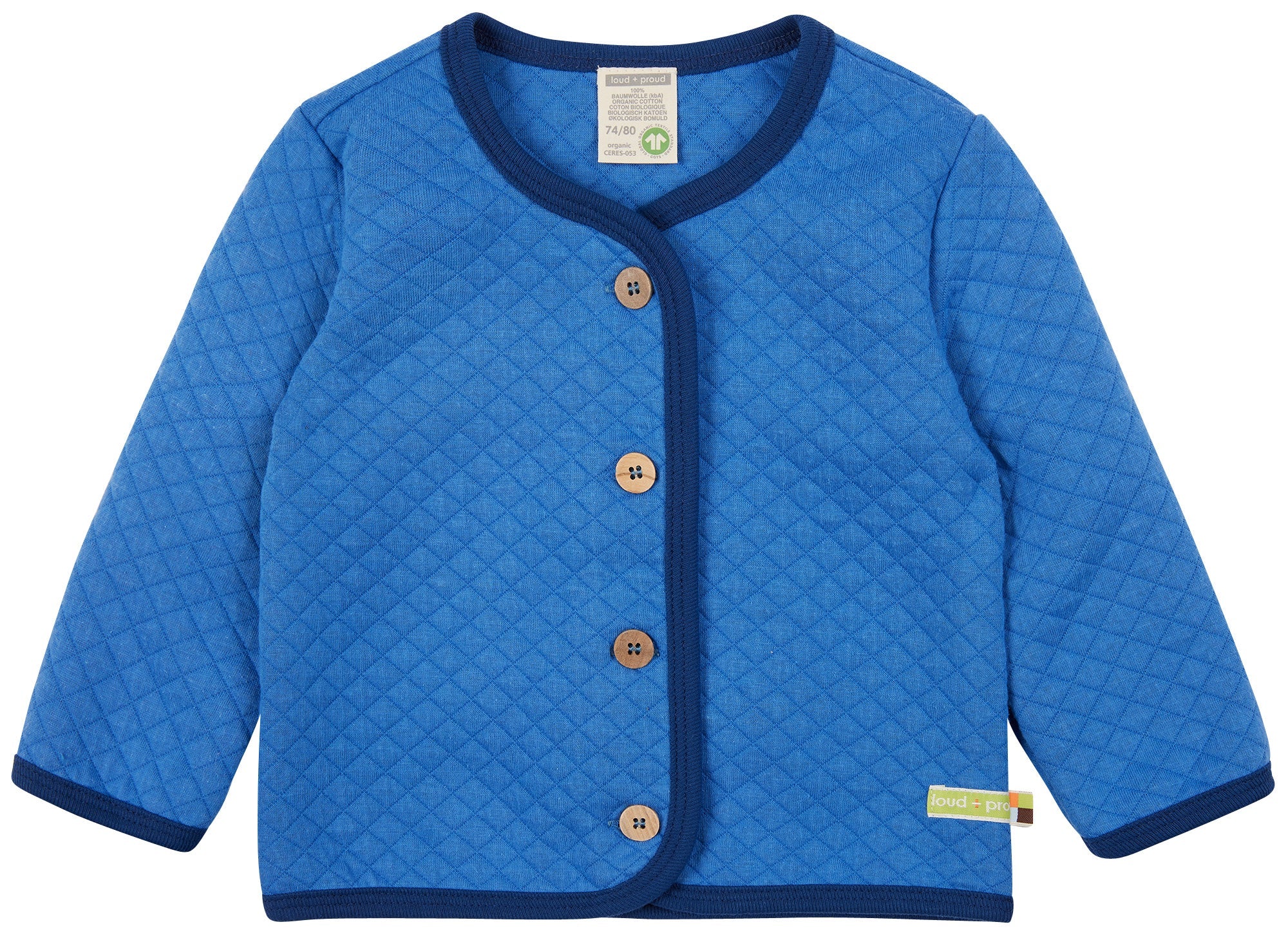 loud-proud-classics-jacke-padded-knit-kinderjacke-indigo image 1