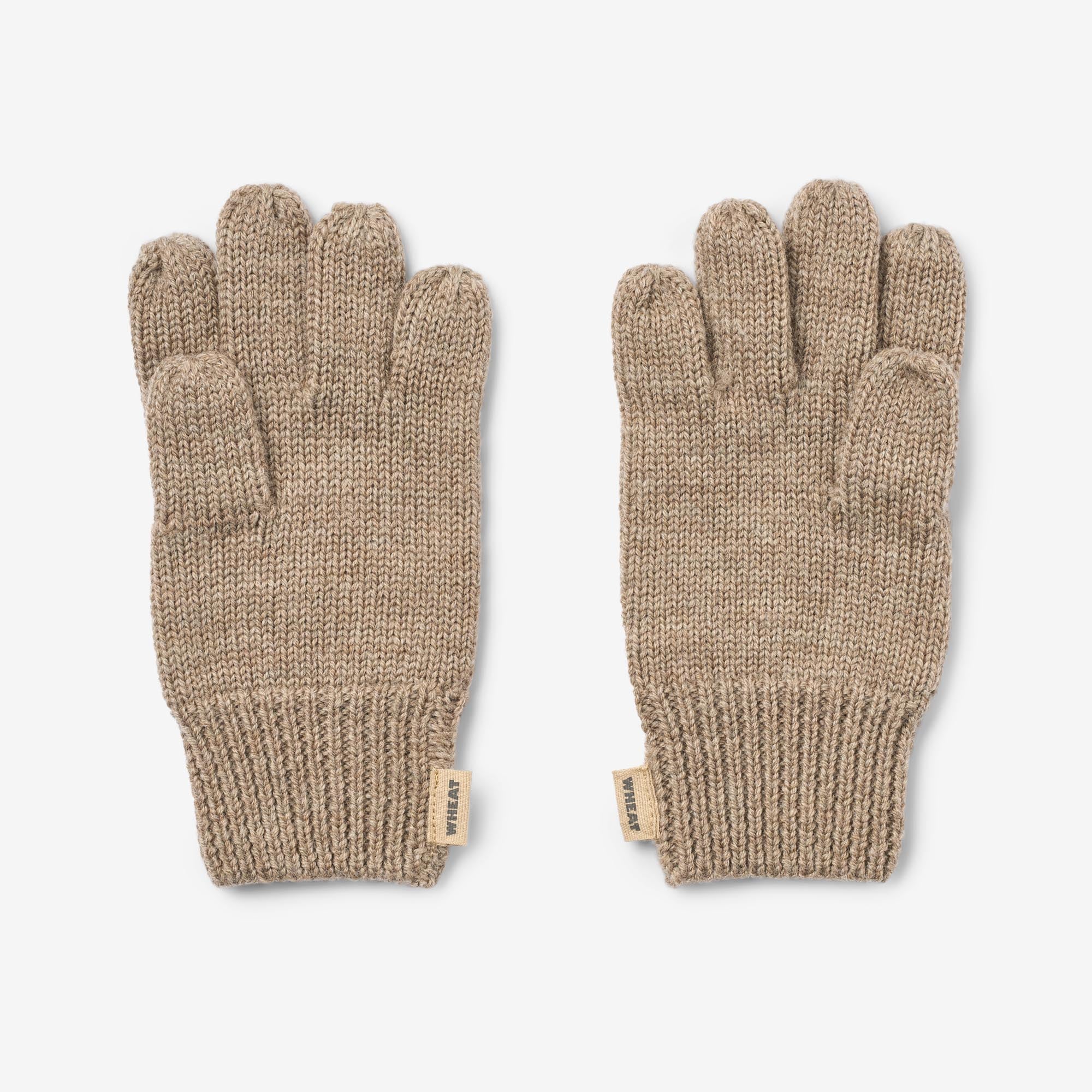 wheat-bobbe-fingerhandschuhe-grey-camel-melange-merino image 3