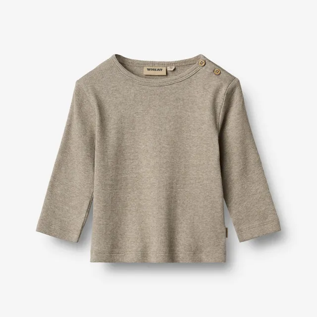 wheat-milo-langarmshirt-baby-gravel-melange-bio image 1