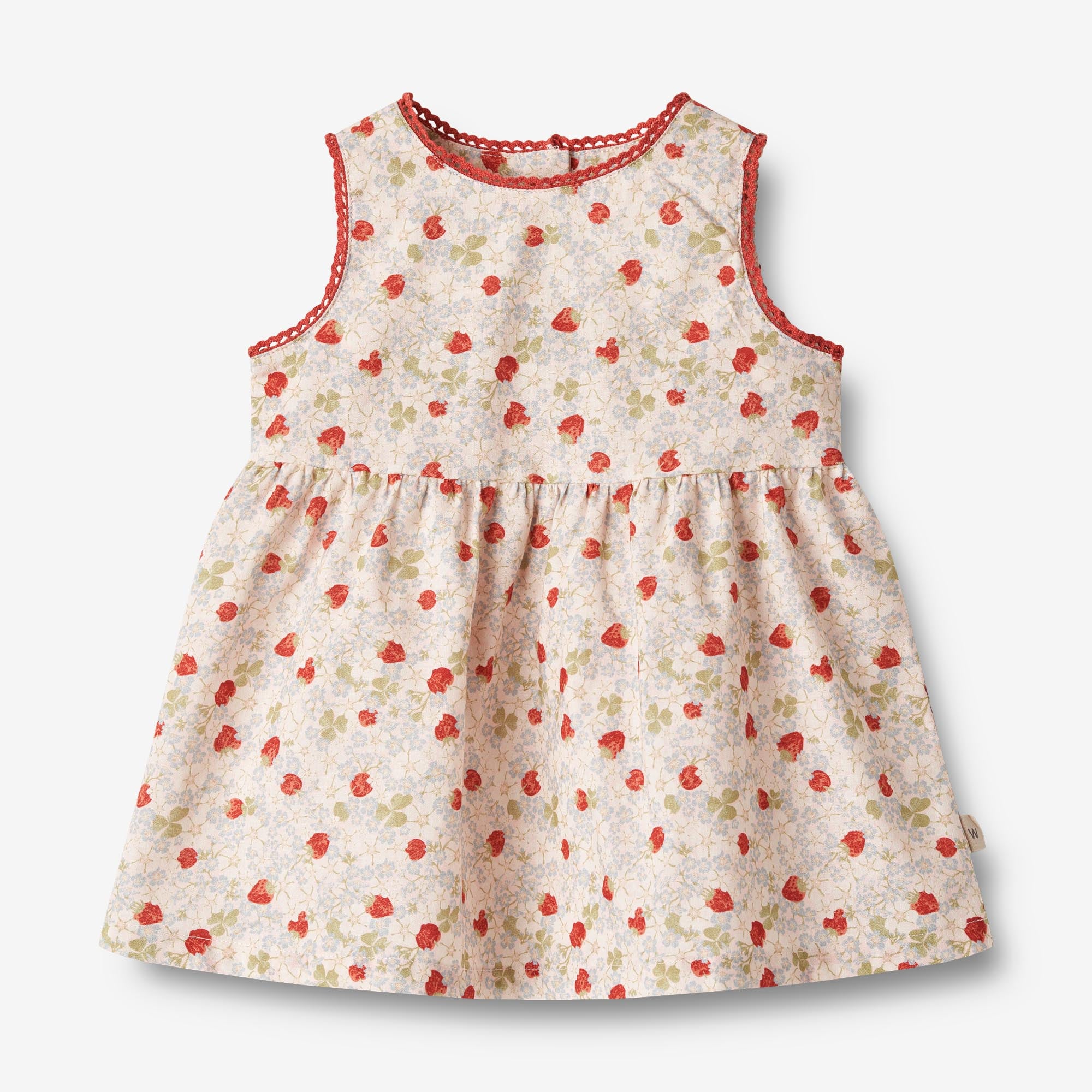 wheat-kirsten-kleid-rose-strawberries-bio-baumwolle-baby image 1