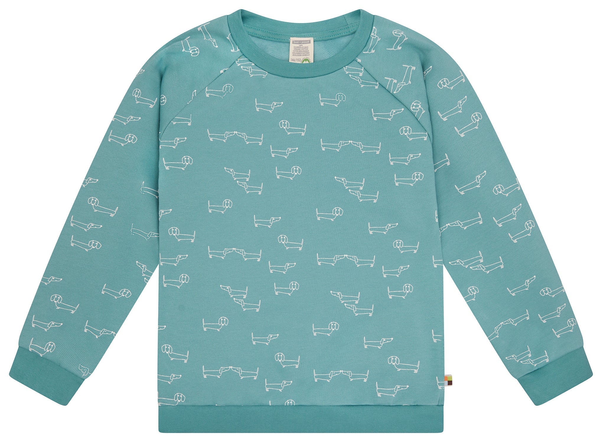 loud-proud-classics-sweatshirt-dackel-allover-bio-134-164 image 7