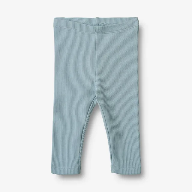 wheat-jules-leggings-calm-blue-bio-baumwolle-ripp image 1